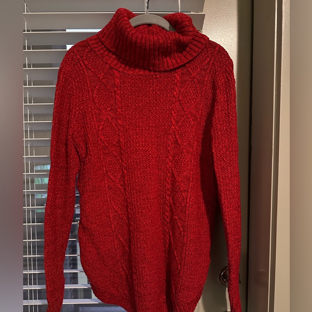 GAP red turtleneck sweater NWT